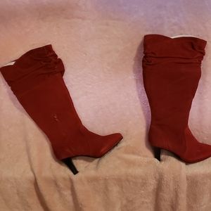 Red Leather Boots